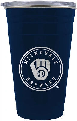 Great American Products Milwaukee Brewers 22oz Tailgater Travel Tumbler                                                         