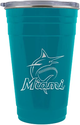 Great American Products Miami Marlins 22oz Tailgater Travel Tumbler                                                             