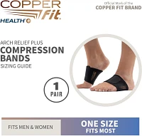 Copper Fit Health+ Arch Relief Plus Foot Wraps 2-Pack