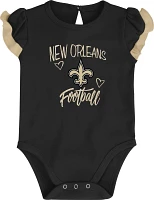 Outerstuff Babies' New Orleans Saints Too Much Love Creepers 2 Pack                                                             