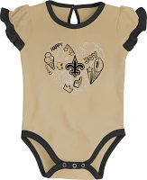 Outerstuff Babies' New Orleans Saints Too Much Love Creepers 2 Pack                                                             