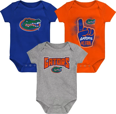 Outerstuff Infants' University of Florida Creeper 3-Pack                                                                        
