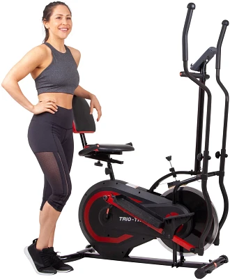 Body Power Trio-Trainer 3 In 1 Elliptical Stationary And Recumbent Bike                                                         