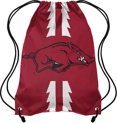 Forever Collectibles University of Arkansas Team Stripe Drawstring Backpack                                                     