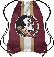 Forever Collectibles Florida State University Team Stripe Drawstring Backpack                                                   