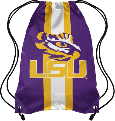 Forever Collectibles Louisiana State University Team Stripe Drawstring Backpack                                                 