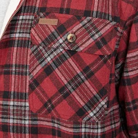 Smith's Workwear Men's Sherpa-Lined Flannel Jacket