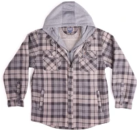 Smith's Workwear Men's Sherpa Lined Microfleece Shirt Jacket