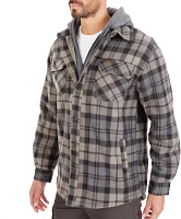 Smith's Workwear Men's Sherpa Lined Microfleece Shirt Jacket