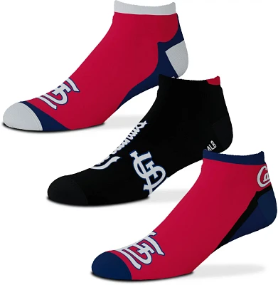 For Bare Feet Men's Arizona Cardinals Flash Socks 3-pack                                                                        