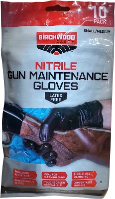Birchwood Casey Adults' Gun Maintenance Gloves 10-Pack                                                                          