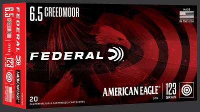 Federal American Eagle 6.5 Creedmoor 123-Grain Ammunition - 20 Rounds                                                           