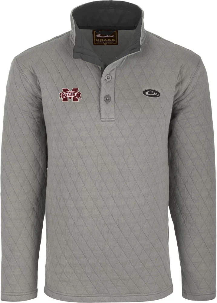 Drake Men’s Mississippi State University Delta Quilted Sweatshirt                                                             