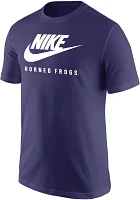 Nike Men's Texas Christian University Cotton Wordmark T-shirt