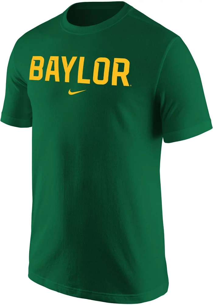 Nike Men's Baylor University Cotton Wordmark T-shirt                                                                            
