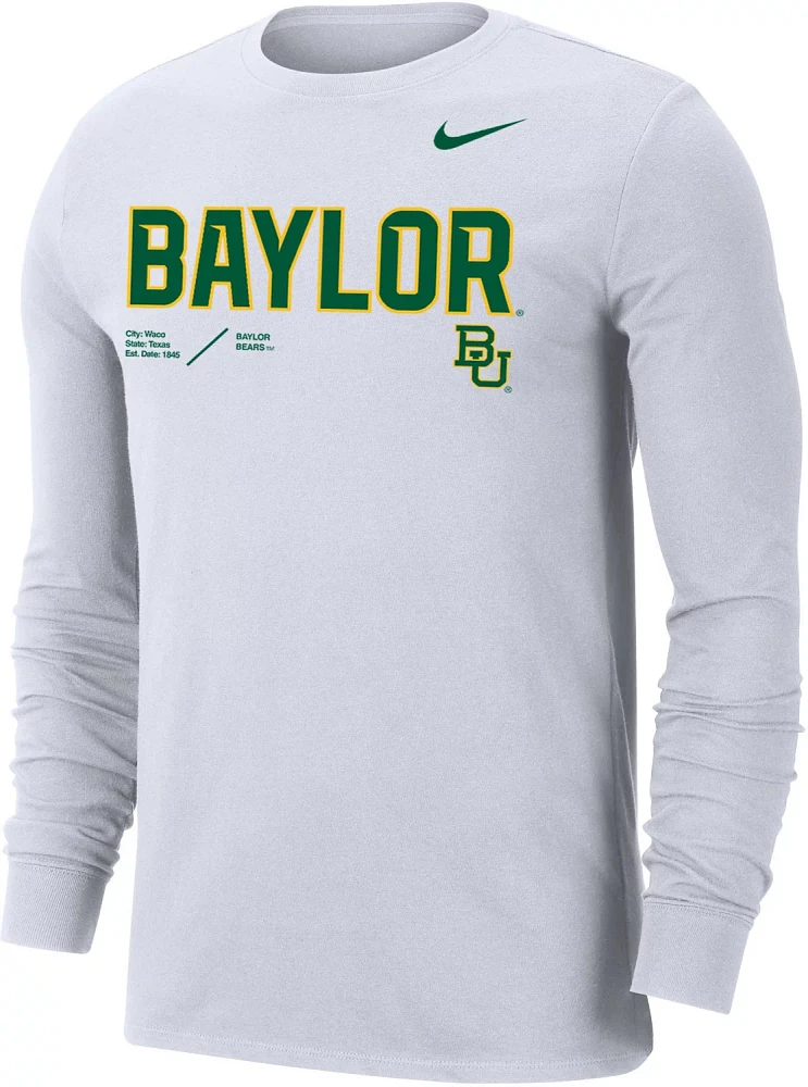 Nike Men's Baylor University Dri-FIT Long Sleeve T-shirt