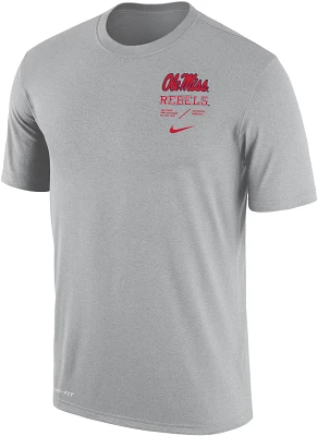 Nike Men's University of Mississippi Dri-FIT Cotton Team Issue T-shirt