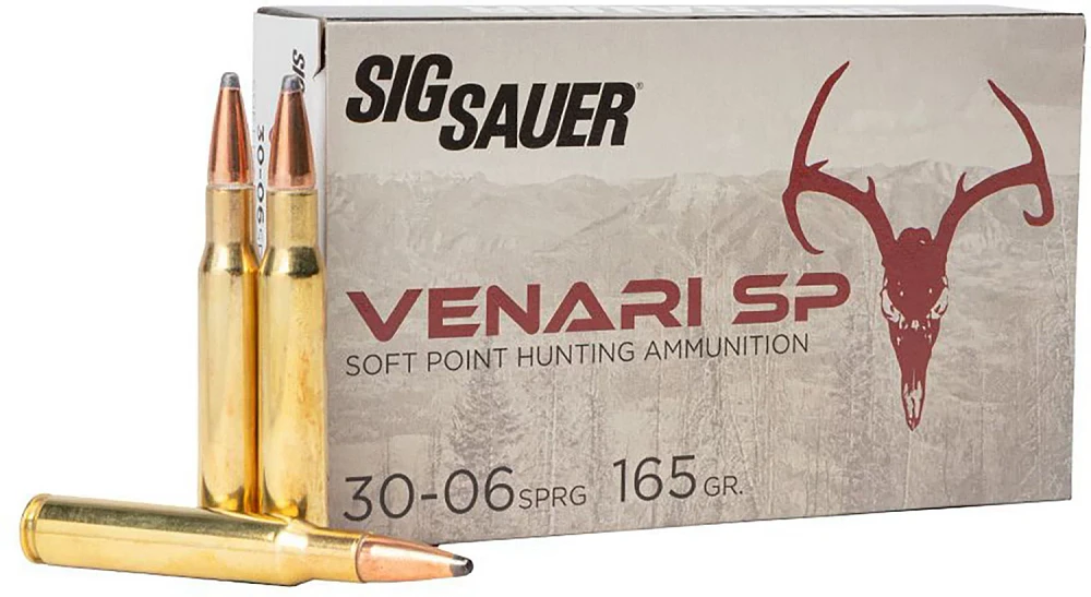 SIG SAUER Venari .30-06 165-Grain Soft Point Ammunition - 20 Rounds                                                             