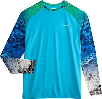 O'Rageous Men's RealTree WAV3 Ombre Long Sleeve Rash Guard                                                                      