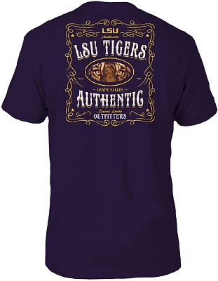 Great State Men's Louisiana University Vintage Whiskey Label T-shirt