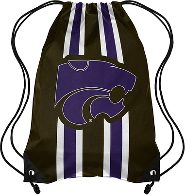 Forever Collectibles Kansas State University Team Stripe Drawstring Backpack                                                    