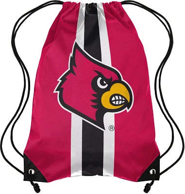 Forever Collectibles University of Louisville Team Stripe Drawstring Backpack                                                   