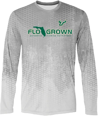 FLOGROWN Men's University of South Florida Hydro Camo Performance Long Sleeve T-shirt