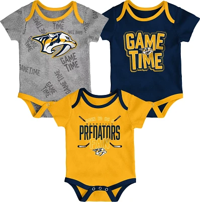 Outerstuff Infants’ Nashville Predators Game Time Creepers 3-Pack