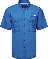 Magellan Outdoors Men’s FishGear Texas Throwback Overdye Fishing Shirt