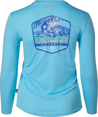 Magellan Outdoors Women's Bassmaster Classic Tonal Fish Long Sleeve Crew T-shirt                                                