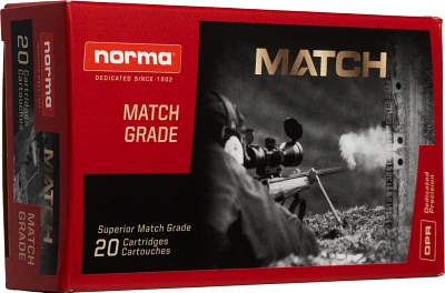Norma USA Golden Target 6.5 PRC 143-Grain Match Ammunition - 20 Rounds                                                          