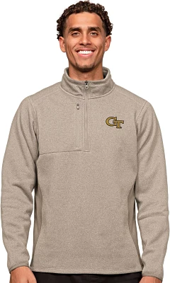 Antigua Men's Georgia Tech Course 1/4 Zip Pullover