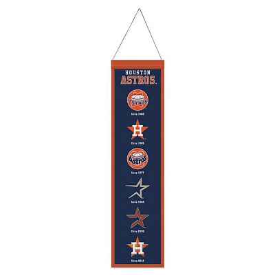 WinCraft Houston Astros 8 in x 32 in Wool Banner                                                                                
