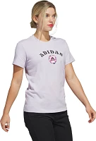 adidas Women's Bloom Linear Graphic Short Sleeve T-shirt