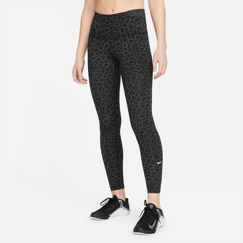 Nike Women's Dri-FIT One High-Rise Leopard Tights