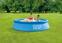 INTEX Easy Set 8 ft x 24 in Round Inflatable Swimming Pool                                                                      