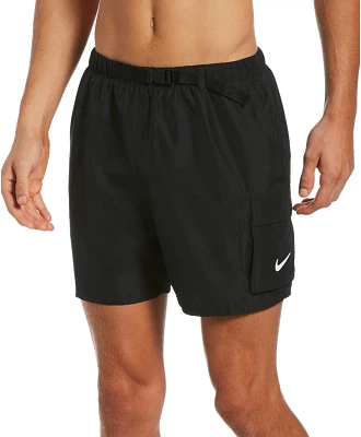 Nike Men’s Belted Packable Volley Swim Trunks 5 in                                                                            