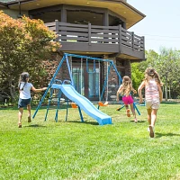 Fitness Reality Kids' 6-Station Swing Set with Seesaw                                                                           