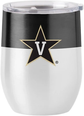 Logo Brands Vanderbilt University 16 oz Colorblock Stainless Curved Beverage Tumbler                                            