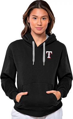 Antigua Women's Texas Rangers Victory Pullover Hoodie