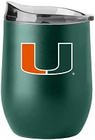 Logo Brands University of Miami 16oz Flipside Powder Coat Tumbler                                                               