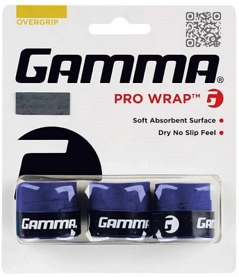 Gamma Pro Wrap Tennis Overgrip 3-Pack                                                                                           