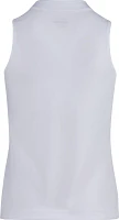 BCG Girls' Tennis 1/4-Zip Sleeveless Polo Shirt