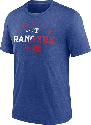 Nike Men's Texas Rangers Rewind Review Slash Triblend T-shirt