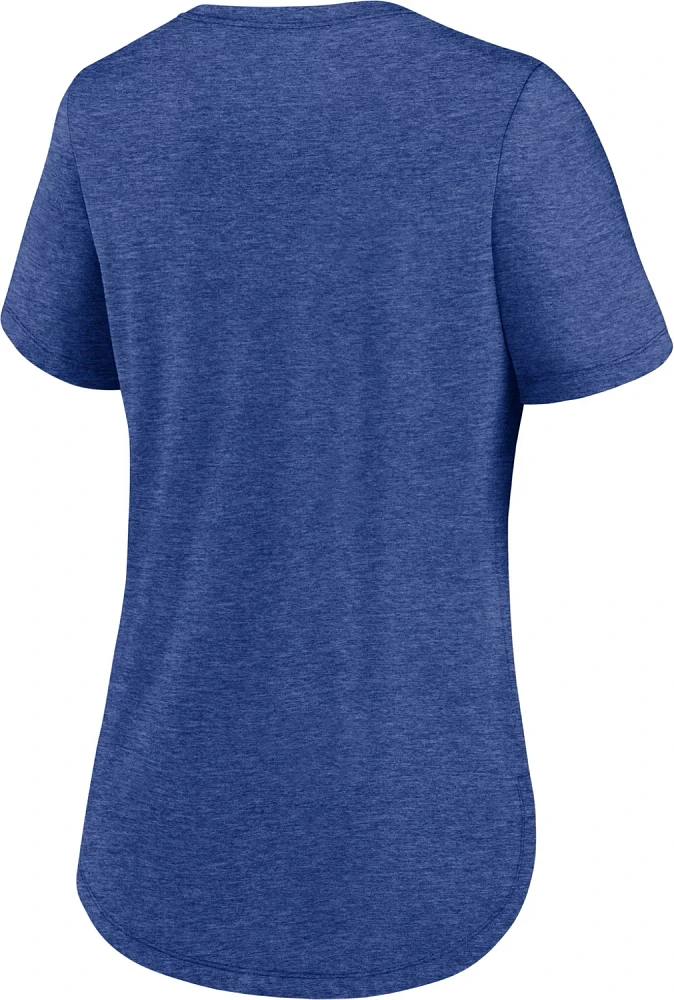 Nike Women's Texas Rangers Rewind Arch Mix Triblend T-shirt