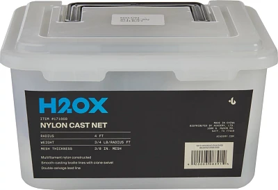 H2OX 4ft 0.75Lb Nylon Cast Net                                                                                                  