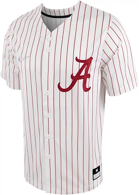 Nike Men's University of Alabama Pinstripe Full Button Replica Baseball Jersey