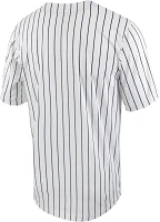 Nike Men's University of Mississippi Pinstripe Full Button Replica Baseball Jersey