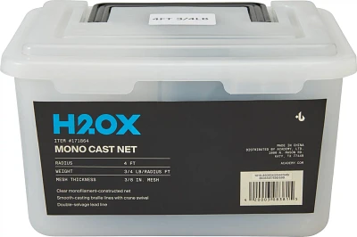 H2OX 4ft 0.75Lb Monofilament Cast Net                                                                                           
