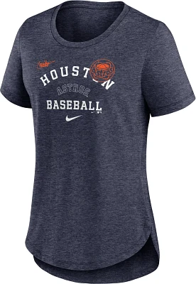 Nike Women's Houston Astros Rewind Arch Mix Triblend T-shirt